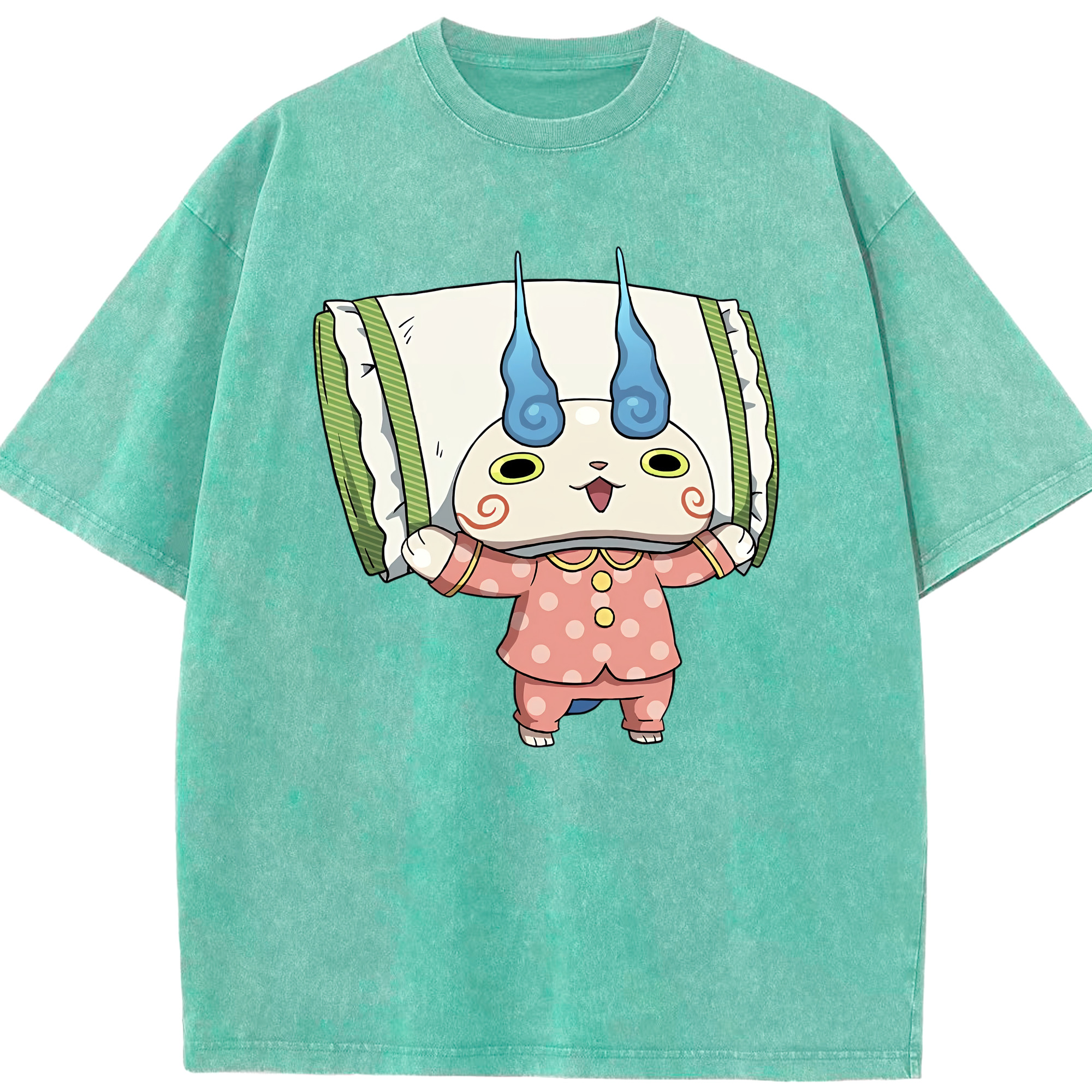 （画像用） 妖怪ウォッチ Yo-kai Watch 綿100% ヴィンテージ風 半袖Tシャツ（フロントプリント）